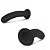 Dildo Soft Line Ponto G ou Próstata - 16x4cm - Preto - Imagem 4