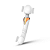 Duo - Vibrador Varinha Mágica Com Penetrador com 10 Vibrações Branco - Recarregável - Imagem 1