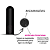 Vibrador Bullet Silicone Aveludado com 10 Vibrações - Recarregável - Preto - Imagem 3