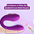 Vibrador de Casal Com Controle Remoto 5 Vibrações - Roxo - Recarregável - Imagem 2
