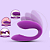 Vibrador de Casal Com Controle Remoto 5 Vibrações - Roxo - Recarregável - Imagem 3