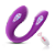 Vibrador de Casal Com Controle Remoto 5 Vibrações - Roxo - Recarregável - Imagem 1