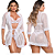 Conjunto de Renda com Sutiã, Calcinha e Robe - Branco - Imagem 1