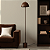 Luminária de Piso Komaco Slim Com Cúpula Fixa - Imagem 1