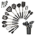 Kit 15 Utensílios De Cozinha Com Cabo De Inox E Silicone - Imagem 2