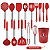 Kit 15 Utensílios De Cozinha Com Cabo De Inox E Silicone - Imagem 7