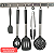 Kit 15 Utensílios De Cozinha Com Cabo De Inox E Silicone - Imagem 6