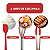 Kit 15 Utensílios De Cozinha Com Cabo De Inox E Silicone - Imagem 12