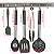 Kit 15 Utensílios De Cozinha Com Cabo De Inox E Silicone - Imagem 18