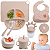 Kit 10 Peças De Introdução Alimentar Chupeta Silicone Bebê - Imagem 3