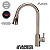 Torneira Para Cozinha Gourmet Aço Escovado Inox 2 Jatos 1/4 - Imagem 7