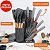 Kit 19 Utensílios De Cozinha Com Cabo De Madeira E Silicone - Imagem 4
