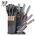 Kit 19 Utensílios De Cozinha Com Cabo De Madeira E Silicone - Imagem 3