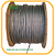Rolo de Cabo de Aço de 1/8'' Revestido de PVC para Sustentação das redes esportivas (250m) - Imagem 1