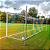 Rede de Gol para Futebol de Campo Oficial Profissional Colorida Listrada FIO 10 (SEDA NAVAL) e Malha 10x10, Resistente e Reforçada. - Imagem 1