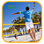Rede de Beach Tennis Oficial 4 Faixas Amarelas - Imagem 1