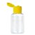 FRASCO 30 ML DE PLÁSTICO TAMPA FLIPTOP AMARELO. - Imagem 1