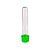 TUBETE 13 CM TAMPA PLÁSTICA -  VERDE - Imagem 1