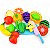 Fruta de Brinquedo Com Velcro Comidinha Para Cortar Educativo Alimentos Vegetais Reutilizáveis Cozinha - Imagem 4