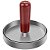 Modelador De Hambúrguer Artesanal Inox Forma Molde Caseiro Cozinha Modeladora Gourmet Cabo de Madeira Prensa Profissional - Imagem 3