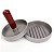 Modelador De Hambúrguer Artesanal Inox Forma Molde Caseiro Cozinha Modeladora Gourmet Cabo de Madeira Prensa Profissional - Imagem 7