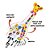 Brinquedo Guitarra Girafa Musical Com Sons De Bichos E Luzes Criança Menino Menina Infantil - Imagem 6
