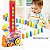 Trem Dominó Educativo Brinquedo Empilha Bloco Trenzinho Infantil Divertido Pilha Interativo Musical - Imagem 3