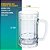 Caneca De Cerveja Chopp Vidro 2 Unidades 400 ml Reforçada Grande Grosso Chope Inglesa Copo Transparente Resistente - Imagem 9