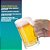 Caneca De Cerveja Chopp Vidro 2 Unidades 400 ml Reforçada Grande Grosso Chope Inglesa Copo Transparente Resistente - Imagem 6