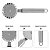 Cortador de Pizza Inox Fatiador Massas Pastel Redondo Resistente Carretilha Cortar Pizzas - Imagem 7