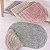 Tapete Antiderrapante Banheiro Absorvente Cozinha Microfibra Oval Quarto Decoração Entrada Porta Capacho Macio - Imagem 5