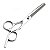 Tesoura Cabeleireiro Profissional De Corte Desbastadora Barbeiro Picote Pontas Fio Laser Inox - Imagem 4