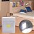 Mini Luminária COB Led Forte Armário Corredor Abajur Pilha Fixação Imã - Imagem 1