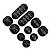 Organizador Fios E Cabos Autoadesivos Silicone Fixador Clips Kit Clip Organizadores Adesivos Fio Cabo - Imagem 1