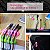 Organizador Fios E Cabos Autoadesivos Silicone Fixador Clips Kit Clip Organizadores Adesivos Fio Cabo - Imagem 6