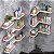 Suporte Prateleira Dobravel Adesivo Shampoo Creme Sabonete Banho Cozinha Banheiro Organizador Box Canto Multiuso Rack - Imagem 4