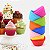 Formas De Silicone Para Cupcake Muffin Bolo Torta Pudim Mini Forminhas 12 Peças - Imagem 4