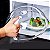 Tampa Para Micro-ondas Protetor Alimentos Transparente Anti Sujeira Com Válvula E  Alça De Plástico - Imagem 2