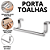 Porta Toalha Banheiro Inox Suporte Pano De Prato Cozinha Toalheiro Sem Perfuração Gancho Casa - Imagem 2