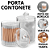 Porta Cotonete e Algodao Potinho Organizador Com Tampa Pote Para algodão Manicure Cotonetes Algodões - Imagem 1