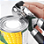 Abridor De Lata e garrafa Inox Profissional Manivela Casa Cozinha Garrafas Tampa Manual - Imagem 3