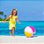 Bola De Praia Infantil 40CM Boia Inflável Grande Piscina Mar Colorida Verão Festa Criança Menino Menina - Imagem 3