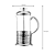 Cafeteira Francesa 350 ML Cremeira Espumadora De Leite Prensa De Café Cafetera Cafeiteira Cozinha - Imagem 9