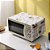 Capa De Microondas Com Bolso Lateral Pano De Micro-ondas 85x35 Tecido Impermeável Casa Cozinha Proteção Anti Respingo Lavável Sujeira Óleo Litros - Imagem 1