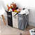 Cesto De Roupa Suja Dobravel 3 Divisórias Grande Organizador Roupas Sujas Lavanderia Compartimento - Imagem 8