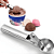 Colher De Sorvete Inox Pegador De Açaí Concha Com Ejetor Culher Sobremesa Cozinha Sorveteria Frutas - Imagem 1