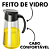 Porta Azeite e Vinagre De Vidro Galheteiro De Mesa Porta Oleo Dispenser Óleo Cozinha Tempero Casa - Imagem 5