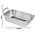 Vasilha De Inox Tabuleiro Retangular Bandeja Com Alça Mini Vasilhas Tigela Bandeija Cozinha Casa - Imagem 8