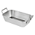 Vasilha De Inox Tabuleiro Retangular Bandeja Com Alça Mini Vasilhas Tigela Bandeija Cozinha Casa - Imagem 7