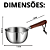 Panela Inox Pequena Panelas Pequenas 250ml Cozinha Multifuncional Utensílios Manteiga Molho Leite - Imagem 9
